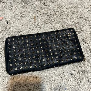 Authentic Versace Women's Black leather Wallet